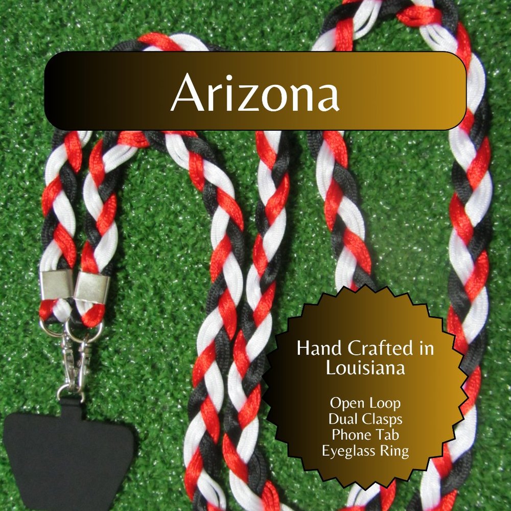 Braided Universal Phone Lanyard, Sports Team Colors, Arizona Football